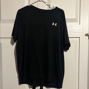 Under Armour Black Tee with White Logo